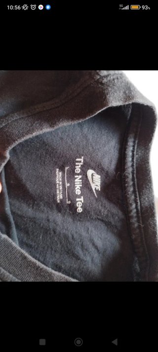 Camiseta Nike Hombre Negra Doble Swoosh