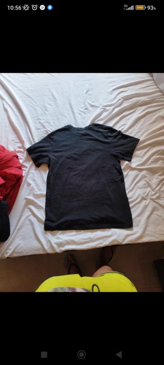 Camiseta Nike Hombre Negra Doble Swoosh