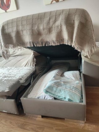 Sofá Cama Canapé Fuengirola Beige/Gris