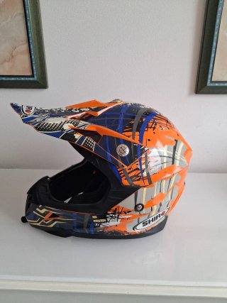 Casco Moto Cross SHIRO MX Brigade niño