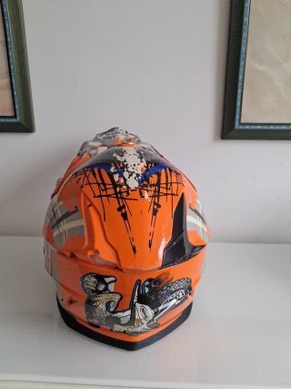 Casco Moto Cross SHIRO MX Brigade niño