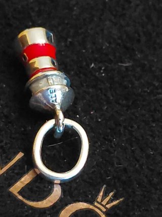 Charm Pendente Faro Rosso Argento