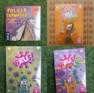 Pack 4 Juegos Virus + polilla tramposa ORIGINALES