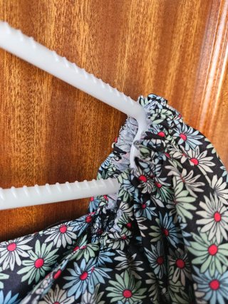 Blusa Floral Escote Barco Talla S