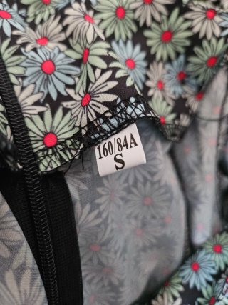 Blusa Floral Escote Barco Talla S