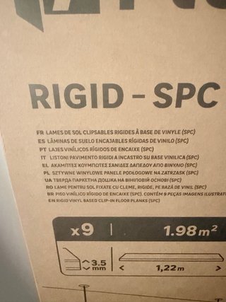 Láminas Suelo Vinilo SPC Artens RIGID-SPC x2