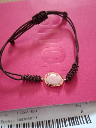 Pulsera Tous Oro Rosa y Piedra Ovalada