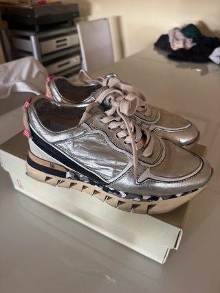 Zapatillas AS98 Mujer Plata y Rosa