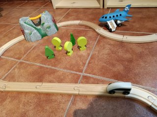 Conjunto Trenes Brio Madera