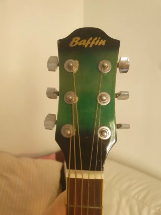 Guitarra Acústica turquesa