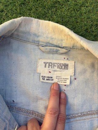 Giubbotto corto in denim Zara USA Donna Taglia M