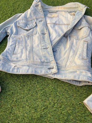 Giubbotto corto in denim Zara USA Donna Taglia M