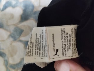 Canotta nera Puma con logo