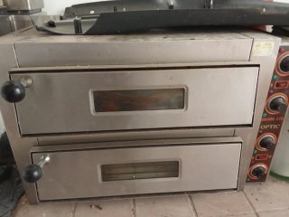 Horno de pizza doble