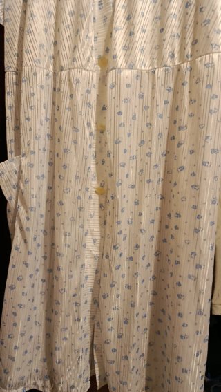 Camisón señora blanco y azul