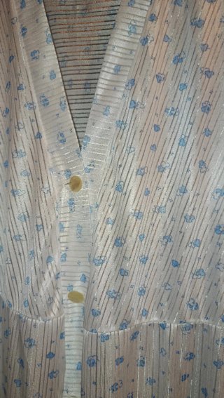 Camisón señora blanco y azul