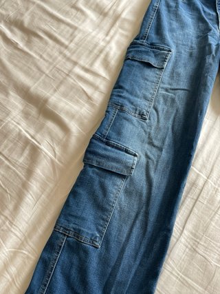 Jeans Cargo Matcha Azul
