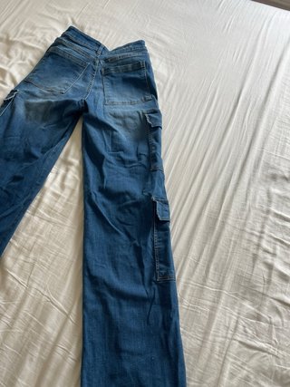 Jeans Cargo Matcha Azul