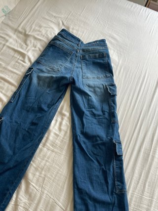 Jeans Cargo Matcha Azul