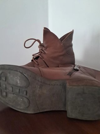 Botas botines piel marrones talla 39