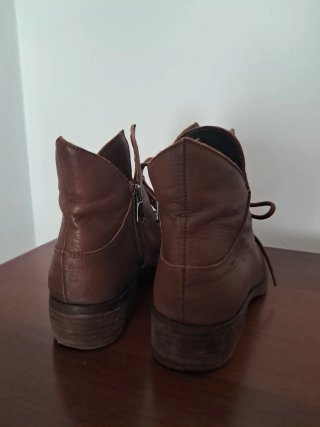 Botas botines piel marrones talla 39
