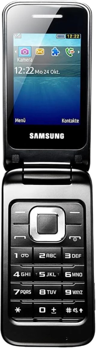 Teléfono Móvil Samsung Tapa Negro GT-C3520