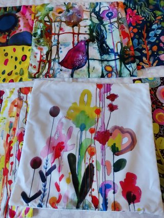 6 Fundas Cojín 45x45 Diseño Abstracto