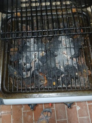 Barbecue Grillino Usato con Bombola Blu