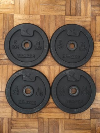 4 Discos de Pesas Domyos 5kg (20kg)