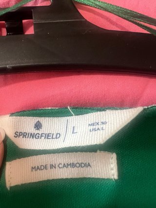 Vestido Springfield verde y azul