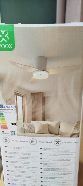 Ventilador de Techo WOOX 86cm DC Blanco