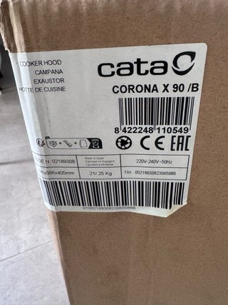 Campana extractora grupo filtrante Cata x90/B inox
