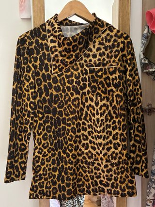 Blusa Leopardo Vintage Talla M