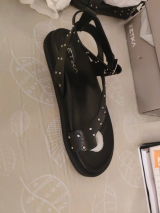 Sandalias Etika Negras Mujer