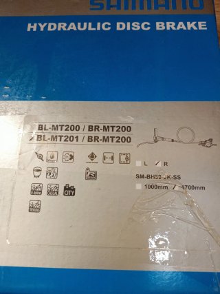 Freno Disco derecho Shimano BL-MT201 1700mm