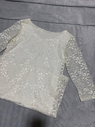 Vestido de encaje blanco