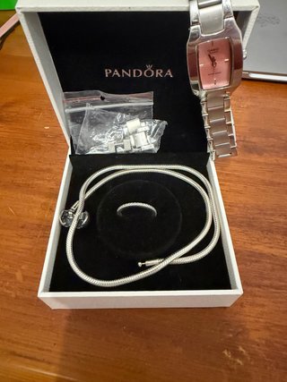 Cadena Pandora y Reloj Casio Vintage
