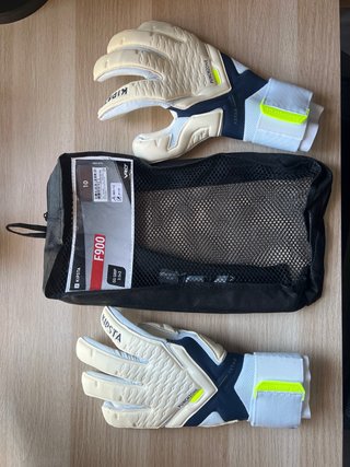 Guantes de portero Kipsta blancos