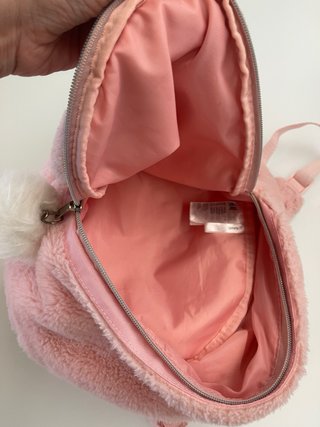 Zainetto morbido rosa con orecchie