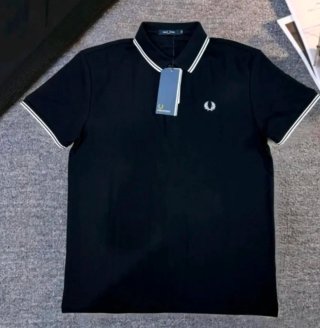 Polo Fred Perry Negro T. XL
