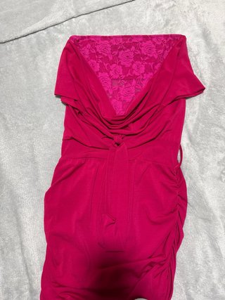 Vestido de verano rosa,fucsia