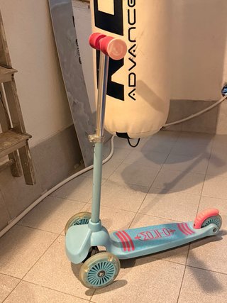Patinete infantil 3 ruedas azul y rosa