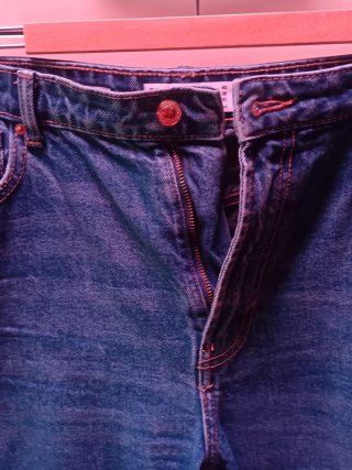 Jeans Mom Bershka Blu