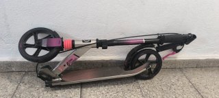 Patinete Plegable Morado y Negro