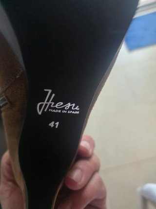 Botines terciopelo tacón Fresu talla 41