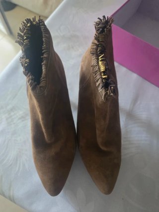 Botines terciopelo tacón Fresu talla 41