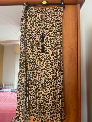Falda larga animal print talla L
