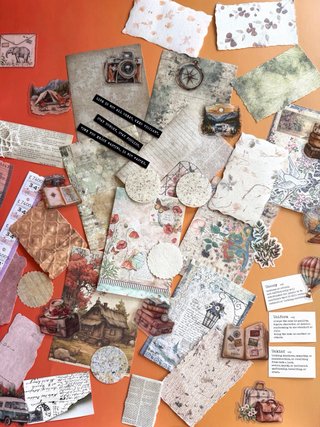 Kit Scrapbooking Vámonos de Viaje 50 artículos