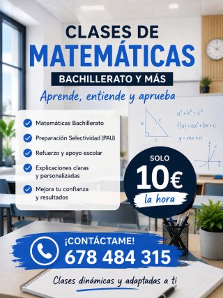 Clases de matemáticas