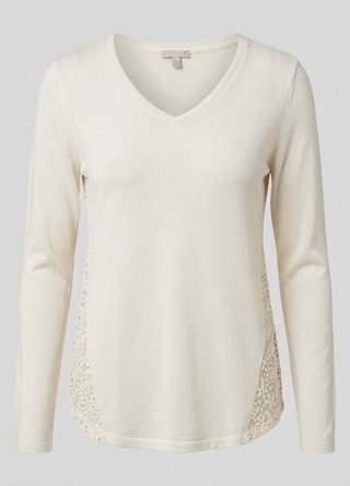 Maglia OVS panna con pizzo